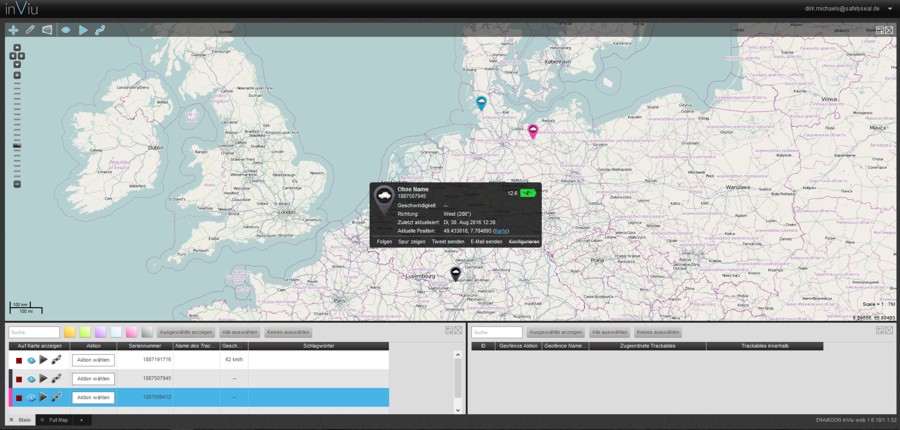 webbasiertes GPS Flottenmanagement für Fahrzeug und KFZ